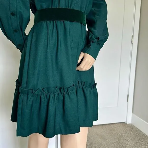 Eliza J Dress 4 Emerald Green Cold Shoulder Shirt Dress